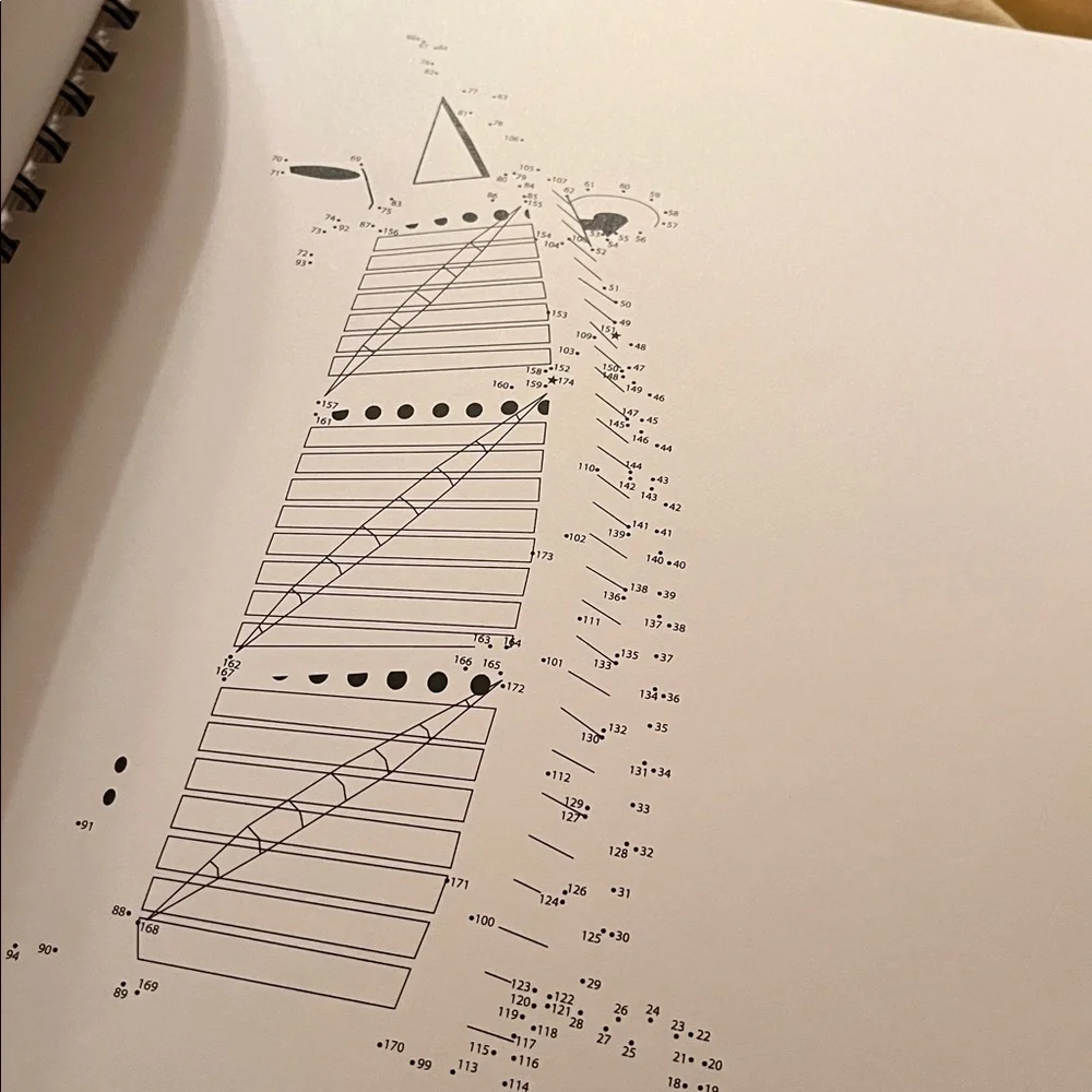 NEW Color Art Dot to Dot Numbered Shapes To Reveal The Art Coloring Pencil book